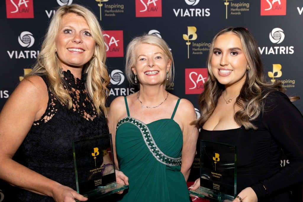 Inspiring Business & Apprentice Champion 2022 | Inspiring Herts Awards | Digital Marketing Solutions | Amber Mountain Marketing | Hertfordshire